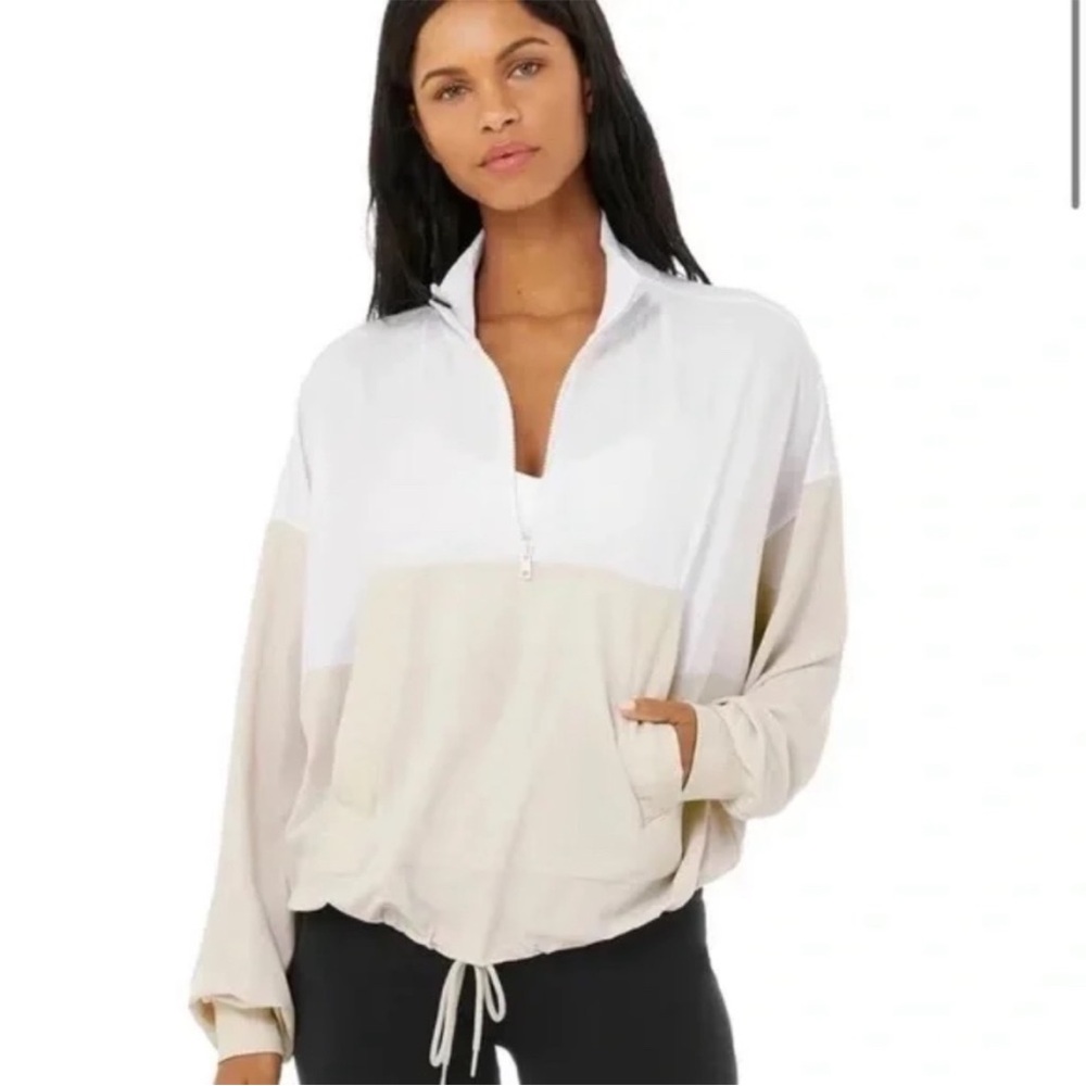 Alo Yoga City Girl Pullover Quarter Zip Top